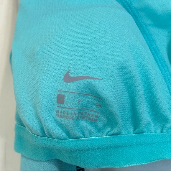 NIKE Swim Top Navy Blue Colorfully Swim Top Size Small. - Picture 10 of 11